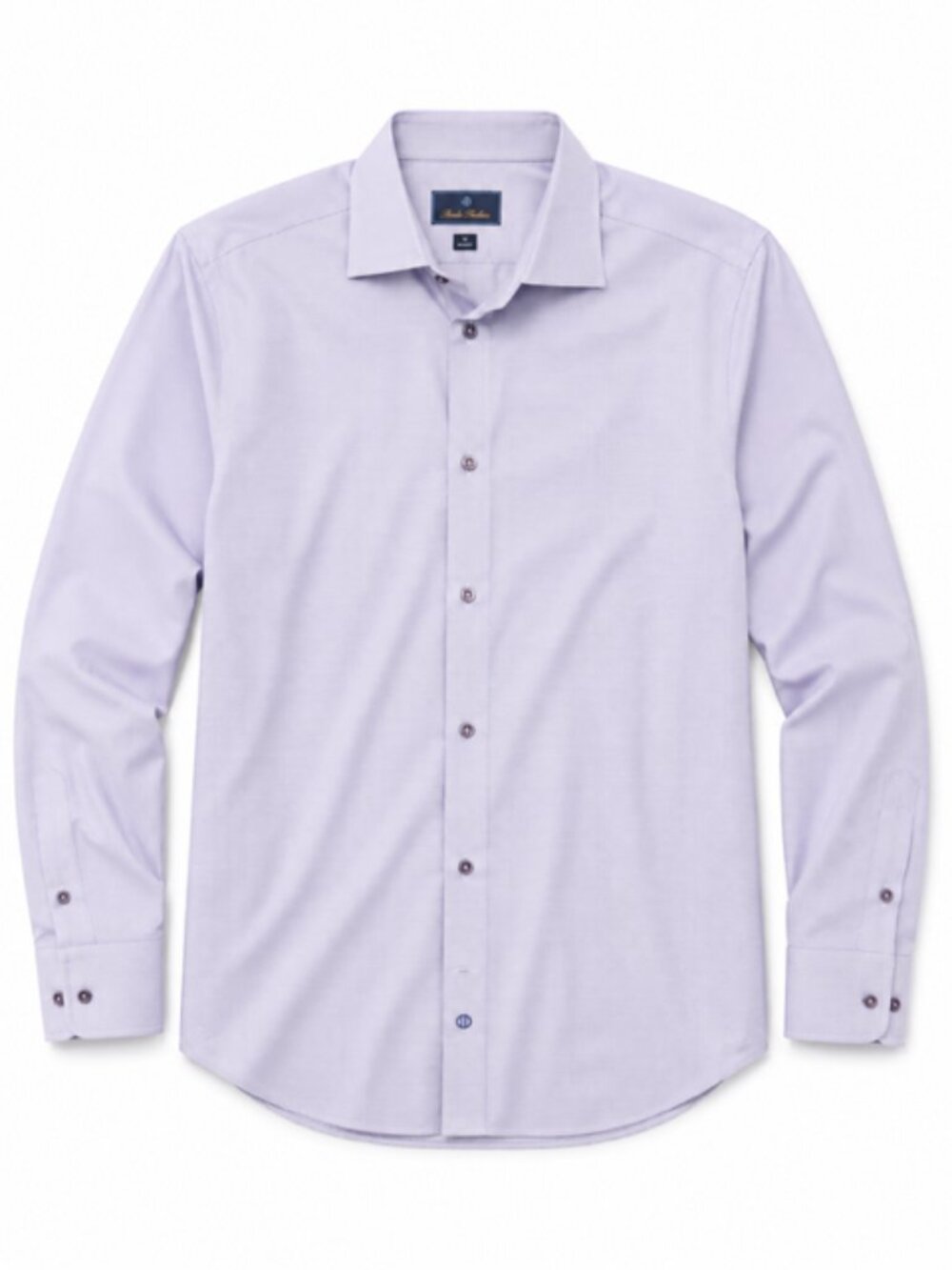 David Donahue Trim Fit 100% Cotton Dress Shirt 15.5 32/33 Purple